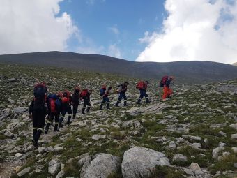 Με επιτυχία ολοκληρώθηκε η διάσωση τραυματισμένου άνδρα στον Όλυμπο