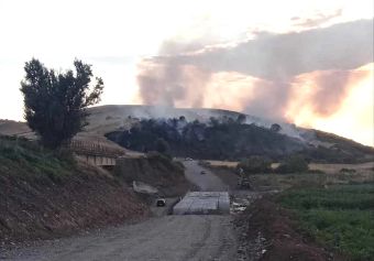 Εναέρια και επίγεια μέσα επιχειρούν σε πυρκαγιά στην Αμπελιά Φαρσάλων - Τέθηκε υπό μερικό έλεγχο(+Βίντεο)