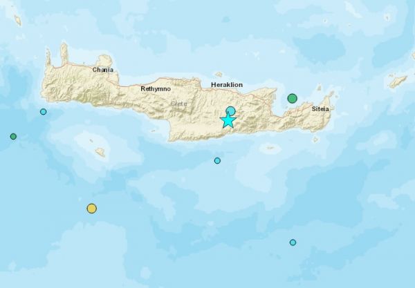 Σεισμός 5,8 Ρίχτερ στην Κρήτη (+Βίντεο)