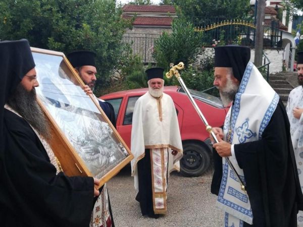 Εκκλησιαστικό Συμβούλιο Ι.Ν. Κοιμήσεως Θεοτόκου Λοξάδος: Υποδοχή της Παναγίας Γλυκοφιλούσης