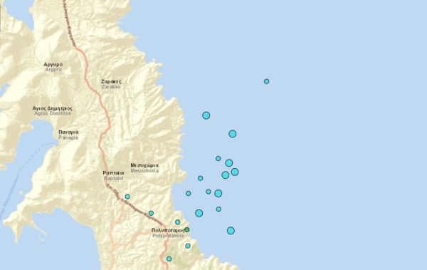 Σεισμός 3,8 Ρίχτερ το μεσημέρι της Κυριακής (18/12) στη νότια Εύβοια