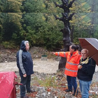 Κακοκαιρία στο Δήμο Λίμνης Πλαστήρα: Μικρή κατολίσθηση στο Μορφοβούνι και μειωμένη παροχή νερού στο Ανθοχώρι