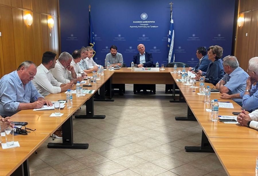 Συνάντηση του Υπουργού Κ. Τσιάρα με το Δ.Σ. της ΕΘΕΑΣ