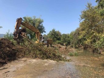 Εντός προγράμματος φυσικών καταστροφών υποδομών ΟΤΑ οι καθαρισμοί και αποκαταστάσεις στον ποταμό «Γαβρά»