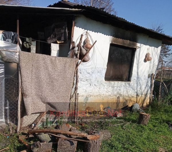 Φωτιά σε παράπηγμα που ζούσε ηλικιωμένη στο Μακρυχώρι Καρδίτσας