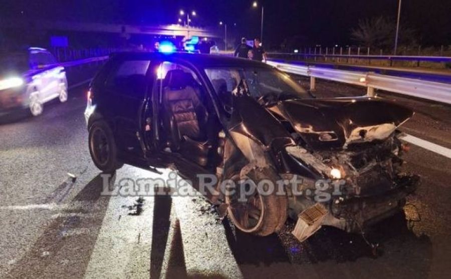 Τροχαίο ατύχημα με τραυματισμό 28χρονου στην εθνική οδό Λαμίας - Αθηνών