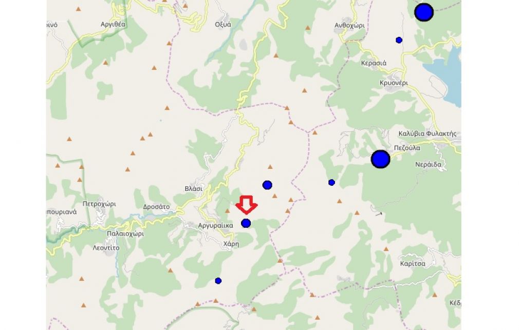 Πρωινή ασθενής σεισμική δόνηση στην Αργιθέα