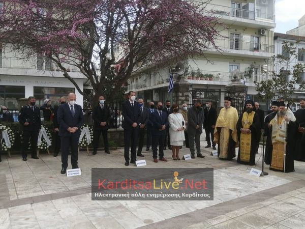 Λιτή και με επισημότητα η εκδήλωση για τον εορτασμό της Εθνικής Επετείου στην Καρδίτσα (+Φώτο +Βίντεο)