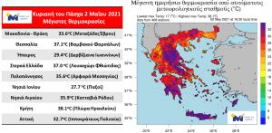 Θερμοκρασιακά ρεκόρ για τον υδράργυρο ανήμερα του Πάσχα!