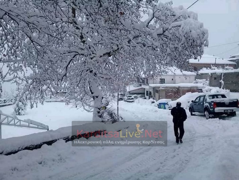 Βελτιώνεται ώρα με την ώρα η κατάσταση στα ορεινά του ν. Καρδίτσας-Άνοιξαν και οι αυχένες Τυμπάνου και Αγ. Νικολάου