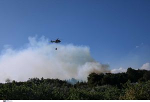 Μεγάλη φωτιά στην Κερατέα: Ζητήθηκε προληπτική εκκένωση σπιτιών