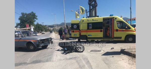 Σοβαρός τραυματισμός δικυκλιστή σε τροχαίο στη Λαμία