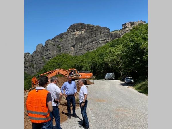 Στις εργασίες στο οδικό κύκλωμα των Μετεώρων ο Κ. Αγοραστός