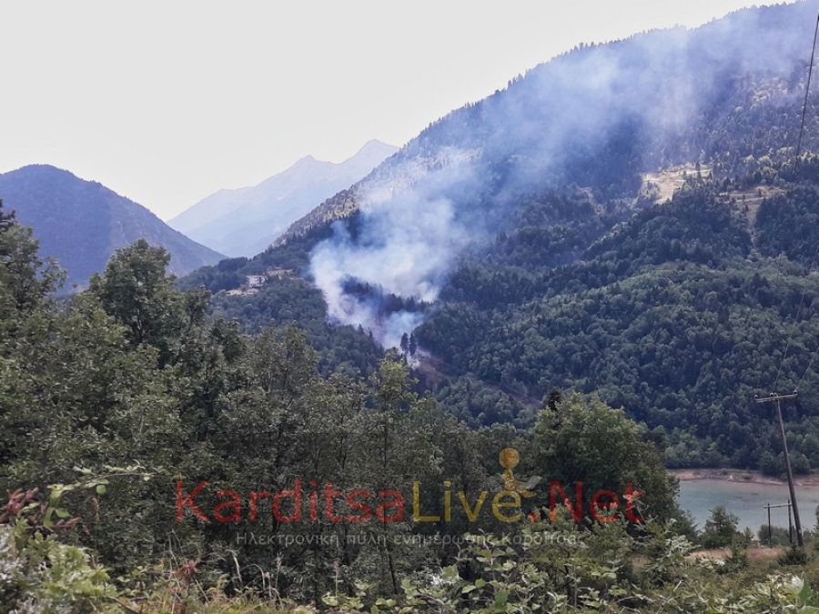 Άμεση επέμβαση των επίγειων και εναέριων δυνάμεων απέτρεψε τα χειρότερα σε δασική πυρκαγιά στο Μπελοκομίτη Καρδίτσας (+Φωτο +Βίντεο)