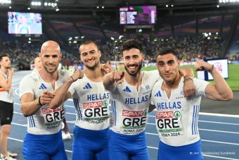 Ρώμη 2024: 7ος στην Ευρώπη με την ομάδα 4Χ100 μ. ο Σωτήρης Γκαραγκάνης