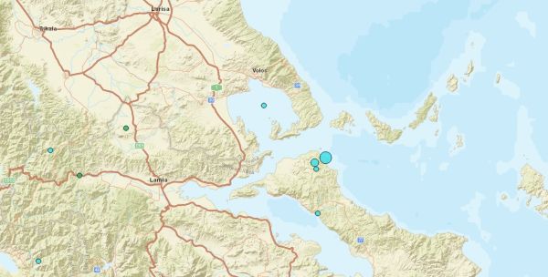 Διπλή σεισμική δόνηση στη βόρεια Εύβοια το απόγευμα της Τρίτης 11 Ιουνίου