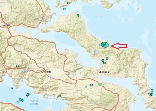 Σεισμός 4,2 Ρίχτερ το βράδυ της Τετάρτης (4/1) στην Εύβοια