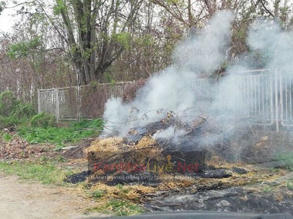 Προβληματίζει η ανεξέλεγκτη ρίψη και καύση απορριμμάτων σε περιοχή της Καρδιτσομαγούλας (+Φώτο)