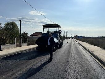 Αυτοψία Κ. Τέλιου σε εργασίες ασφαλτόστρωσης στο Εθνικό και Επαρχιακό δίκτυο του νομού Καρδίτσας