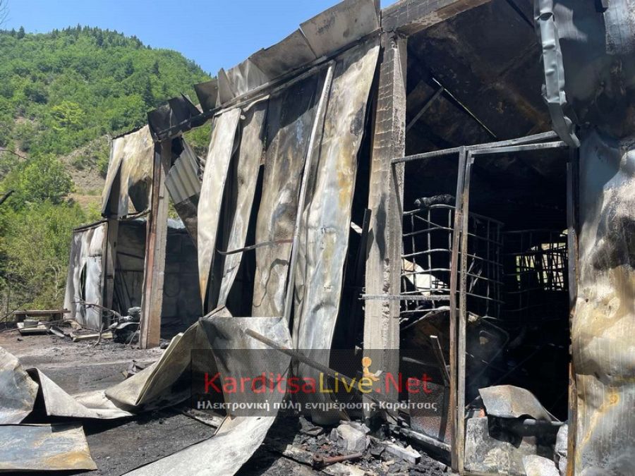 Κάηκε ολοσχερώς αποθήκη στην κοινότητα Καροπλεσίου
