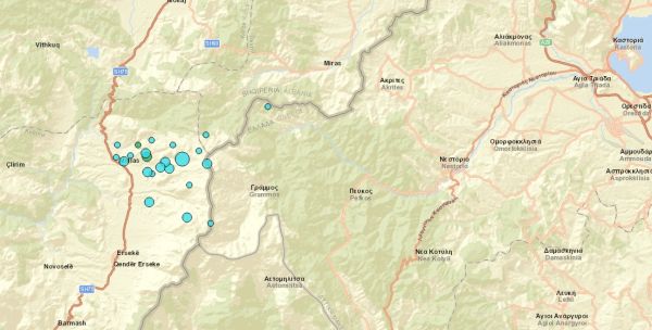 Σεισμός 4,4 Ρίχτερ τα ξημερώματα της Πέμπτης (23/3) στα όρια Ελλάδας - Αλβανίας